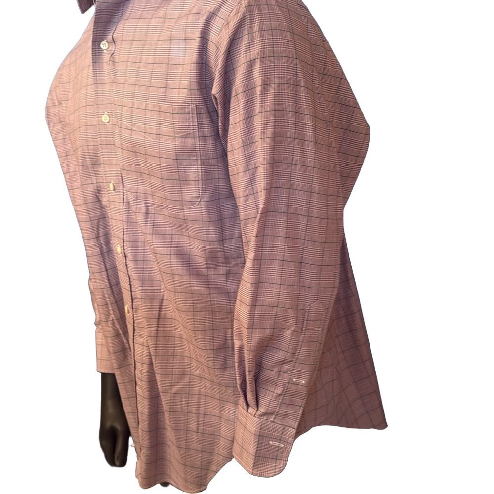 Ralph Lauren Pink Dress Shirt with Plaid Pattern EA021 - Picture 4 of 4